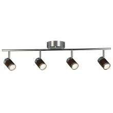 Brews 4-Light LED Semi-Flush Mount Track Lighting