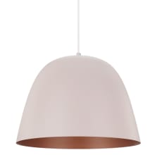 Coretto 16" Wide Pendant with Metal Shade