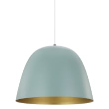 Coretto 16" Wide Pendant with Metal Shade