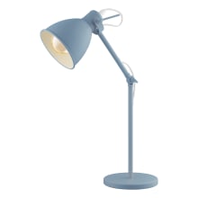 Priddy 17" Tall Arc Desk Lamp with Metal Shade