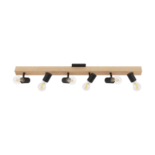 Kingswood 6 Light 38" Wide Fixed Rail Ceiling Fixture