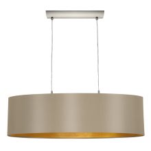 Maserlo 31" Wide 2 Light Single Linear Chandelier with Dual Coated Shade