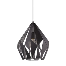 Carlton 1 - 12" Wide 1 Light Abstract Single Pendant with Cut-Out Style Shade