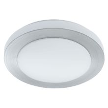 Carpi-1 Single Light LED 15.125" Wide Flush Mount Ceiling Fixture with White Synthetic Diffuser