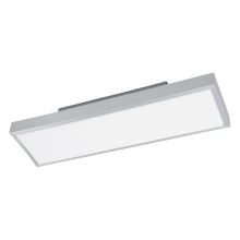 Idun-1 Single Light LED 23" Wide Semi Flush Ceiling Fixture with White Synthetic Diffuser