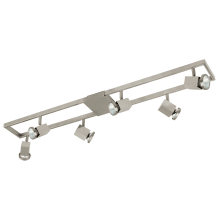 Zeraco 6 Light 37" Long Fixed Rail Lighting with Adjustable Heads