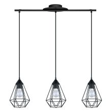 Tarbes 31" Wide 3 Light Cage Style Linear Pendant