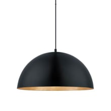 21" Wide Single Light LED Pendant from the Gaetano Collection