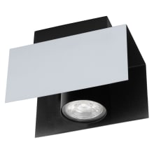 Viserba Single Light 4" Wide LED Semi-Flush Square Ceiling Fixture