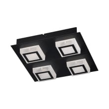 Masiano 1 11" Wide LED Flush Mount Square Ceiling Fixture / Converts to Wall Sconce
