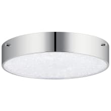 Crystal Moon 12" Wide LED Flush Mount Drum Ceiling Fixture