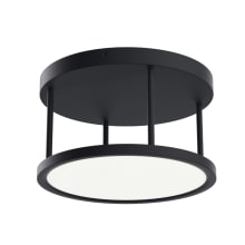 Lavi 15" Wide LED Semi-Flush Drum Ceiling Fixture