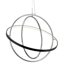 Arvo Single Light 32" Wide LED Globe Chandelier