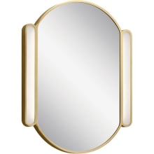 Phaelan 29-3/4" x 23-1/4" Oval Flat Steel Mirror