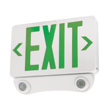 12" Wide LED Exit Sign with Emergency Light Combo