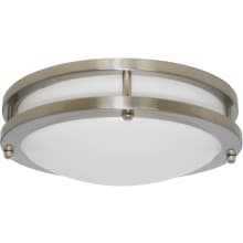 Darby 10" Wide LED Flush Mount Drum Ceiling Fixture - 14 W, 1050 Lumens, 3000K