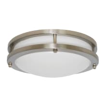 Darby 10" Wide LED Flush Mount Drum Ceiling Fixture - 18 W, 1170 Lumens, 3000K