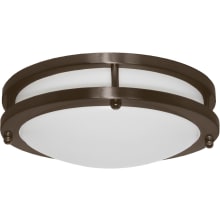 Darby 12" Wide LED Flush Mount Drum Ceiling Fixture - 22 W, 1550 Lumens, 4000K