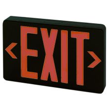 12" Wide LED Exit Sign with Backup Battery and 6" Letters