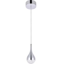 Amherst Single Light 4.9" Wide Mini Pendant with Clear Bubble Glass