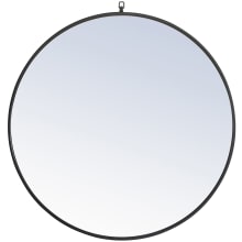 Eternity 36" Diameter Circular Beveled Metal Framed Bathroom Mirror