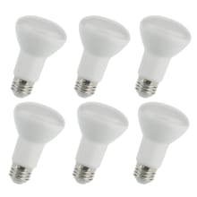 8 Watt Frosted Dimmable BR20 Shaped Medium (E26) Base LED Bulb - Pack of 6