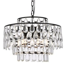 Mila 5 Light 18" Wide Crystal Pendant with Clear Crystal Accents