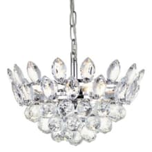 Emilia 3 Light 14" Wide Crystal Pendant with Clear Crystal Accents