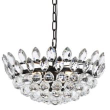 Emilia 5 Light 18" Wide Crystal Pendant with Clear Crystal Accents