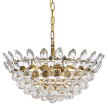 Emilia 5 Light 20" Wide Crystal Pendant with Clear Crystal Accents