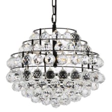 Savannah 3 Light 16" Wide Crystal Pendant with Clear Crystal Accents