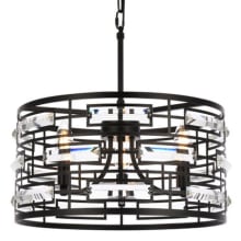 Kennedy 3 Light 17" Wide Crystal Pendant with Clear Crystal Accents