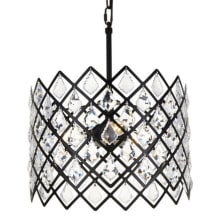 Lyla 3 Light 13" Wide Crystal Pendant with Clear Crystal Accents
