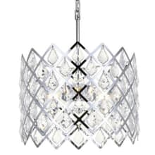 Lyla 3 Light 13" Wide Crystal Pendant with Clear Crystal Accents