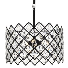 Lyla 3 Light 16" Wide Crystal Pendant with Clear Crystal Accents