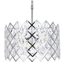 Lyla 3 Light 16" Wide Crystal Pendant with Clear Crystal Accents