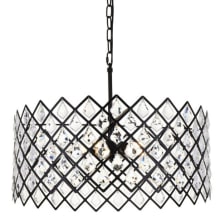 Lyla 5 Light 21" Wide Crystal Drum Chandelier with Clear Crystal Accents