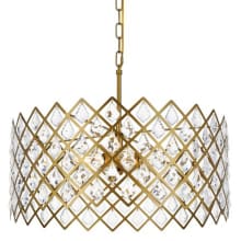 Lyla 5 Light 21" Wide Crystal Drum Chandelier with Clear Crystal Accents