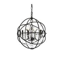 Geneva 4 Light 17" Wide Crystal Pendant with Clear Royal Cut Crystals