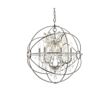 Geneva 6 Light 25" Wide Crystal Chandelier with Clear Royal Cut Crystals