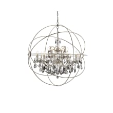 Geneva 18 Light 44" Wide Crystal Chandelier with Silver Shade Royal Cut Crystals