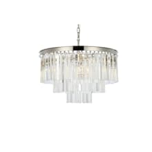 Sydney 9 Light 26" Wide Crystal Chandelier with Clear Royal Cut Crystals