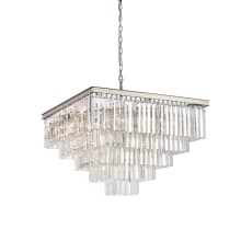 Sydney 21 Light 34" Wide Crystal Waterfall Chandelier