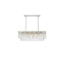 Sydney 12 Light 40" Wide Crystal Linear Chandelier with Clear Royal Cut Crystals