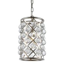 Madison 8" Wide Crystal Mini Pendant with Clear Royal Cut Crystals