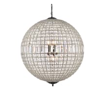 Olivia 8 Light 36" Wide Crystal Globe Chandelier with Clear Royal Cut Crystals