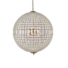 Olivia 8 Light 36" Wide Crystal Globe Chandelier with Clear Royal Cut Crystals