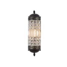 Olivia 15" Tall Wall Sconce with Clear Royal Cut Crystals