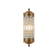 Olivia 15" Tall Wall Sconce with Clear Royal Cut Crystals