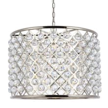 Madison 8 Light 28" Wide Crystal Drum Chandelier with Clear Royal Cut Crystals